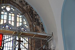 Interior Restoration of Gilman Chapel Underway - Cedar Grove Cemetery