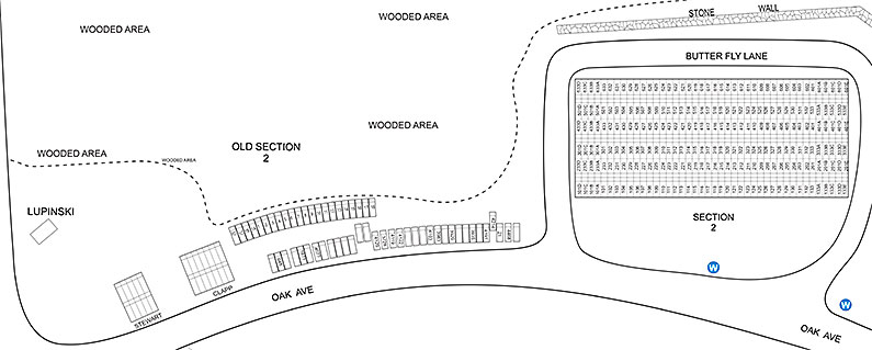 Cedar Grove Cemetery Maps - Section 2